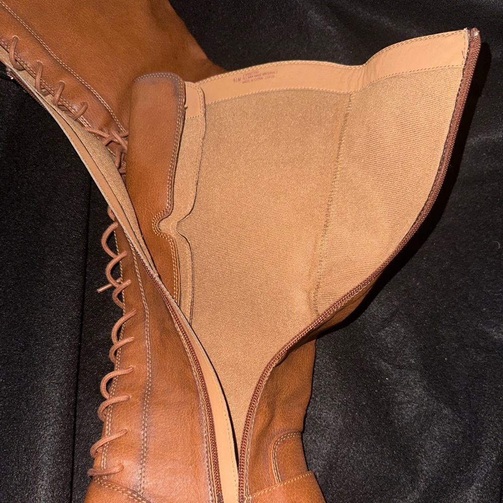 Caramel Brown knee boots - Picture 5 of 8